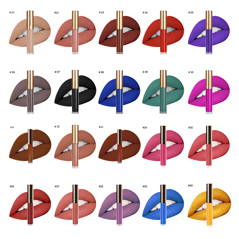 Thincen - 40 Colors Waterproof Long Lasting Matte Lipstick Private Label Eyeshadow platte 10