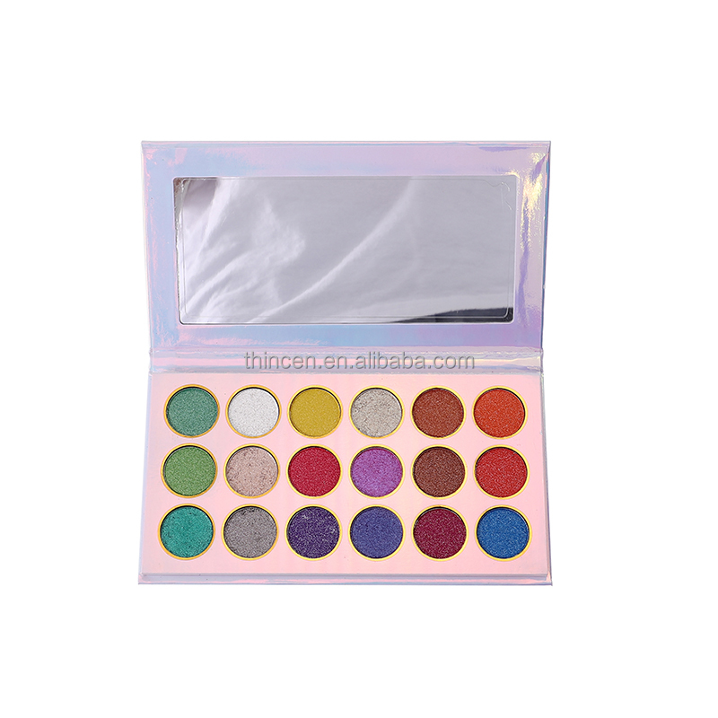 Thincen - Costomized Eyeshadow Palette High Pigment 18 Colors Eyeshadow DIY eyeshadow platte 8