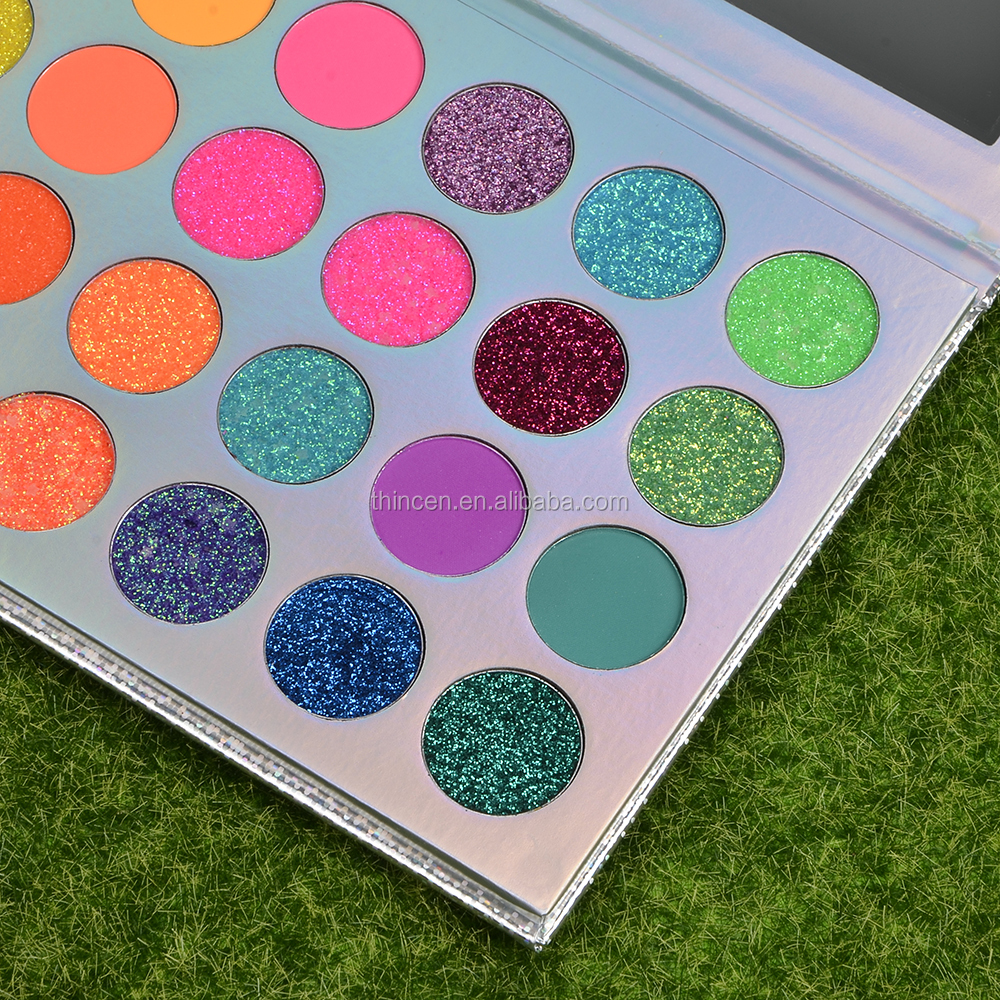 Thincen - Pressed Palette Low MOQ Eyeshadow Palettes Private Label Glitter Eyeshadow Cosmetics Eyeshadow platte 22