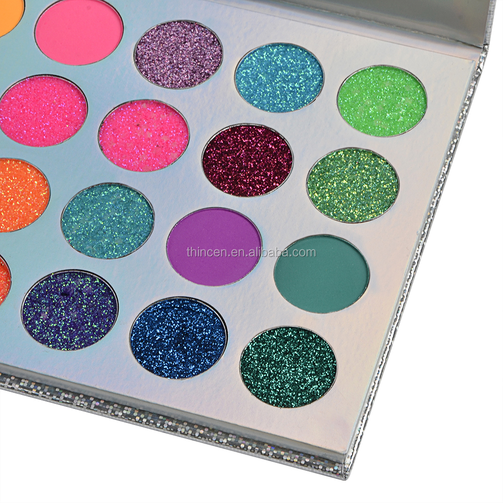 Thincen - Pressed Palette Low MOQ Eyeshadow Palettes Private Label Glitter Eyeshadow Cosmetics Eyeshadow platte 14