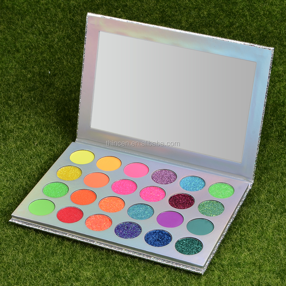 Thincen - Pressed Palette Low MOQ Eyeshadow Palettes Private Label Glitter Eyeshadow Cosmetics Eyeshadow platte 20