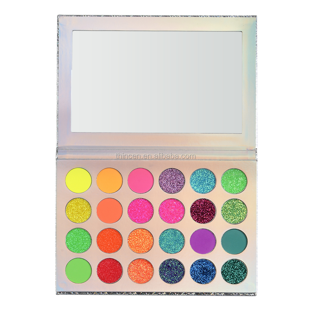 Thincen - Pressed Palette Low MOQ Eyeshadow Palettes Private Label Glitter Eyeshadow Cosmetics Eyeshadow platte 8