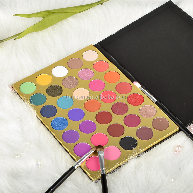 Marble gold private label eyeshadow palette 35 color eyeshadow 10