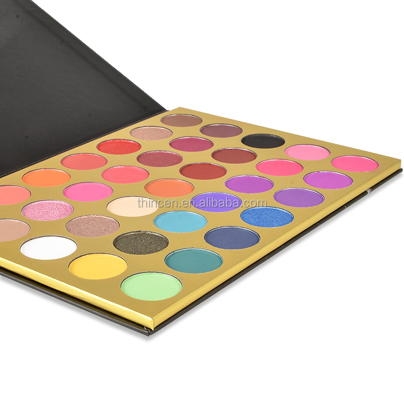 Marble gold private label eyeshadow palette 35 color eyeshadow 24