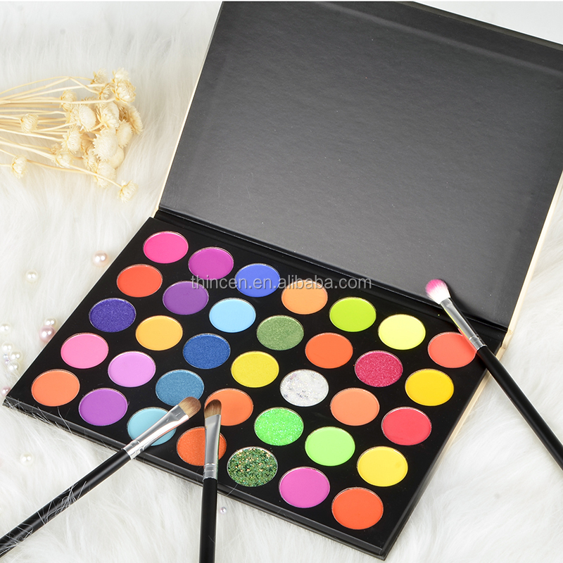 Thincen - Wholesale Eyeshadow Palettes With Private Labeling Colorful 35 Color Eyeshadow Palette Eyeshadow platte 18