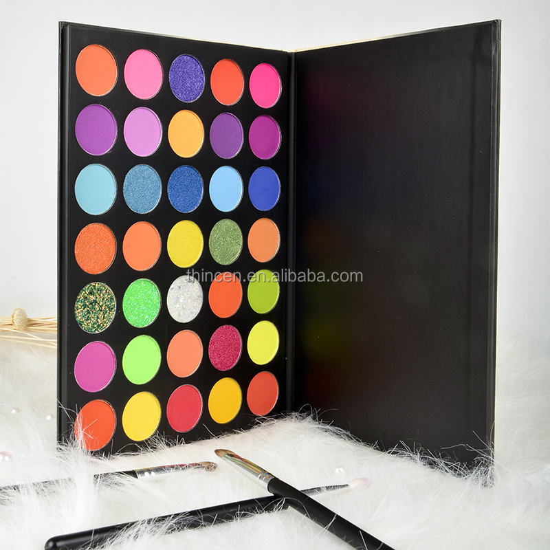 Thincen - Wholesale Eyeshadow Palettes With Private Labeling Colorful 35 Color Eyeshadow Palette Eyeshadow platte 16