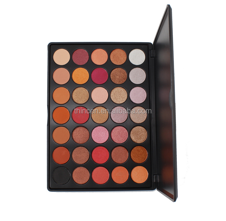 Thincen private label cosmetics 35 color eyeshadow palette makeup for life 16