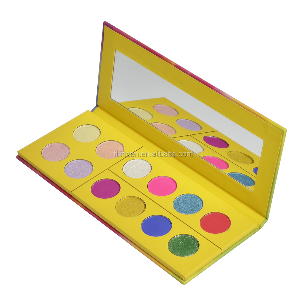 Thincen - Yellow Packing Cream Glow Eye Shadow Paper Box 12 Color Eyeshadow Palette Eyeshadow platte 8