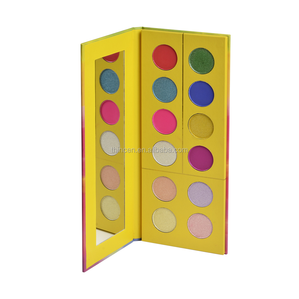 Thincen - Yellow Packing Cream Glow Eye Shadow Paper Box 12 Color Eyeshadow Palette Eyeshadow platte 12