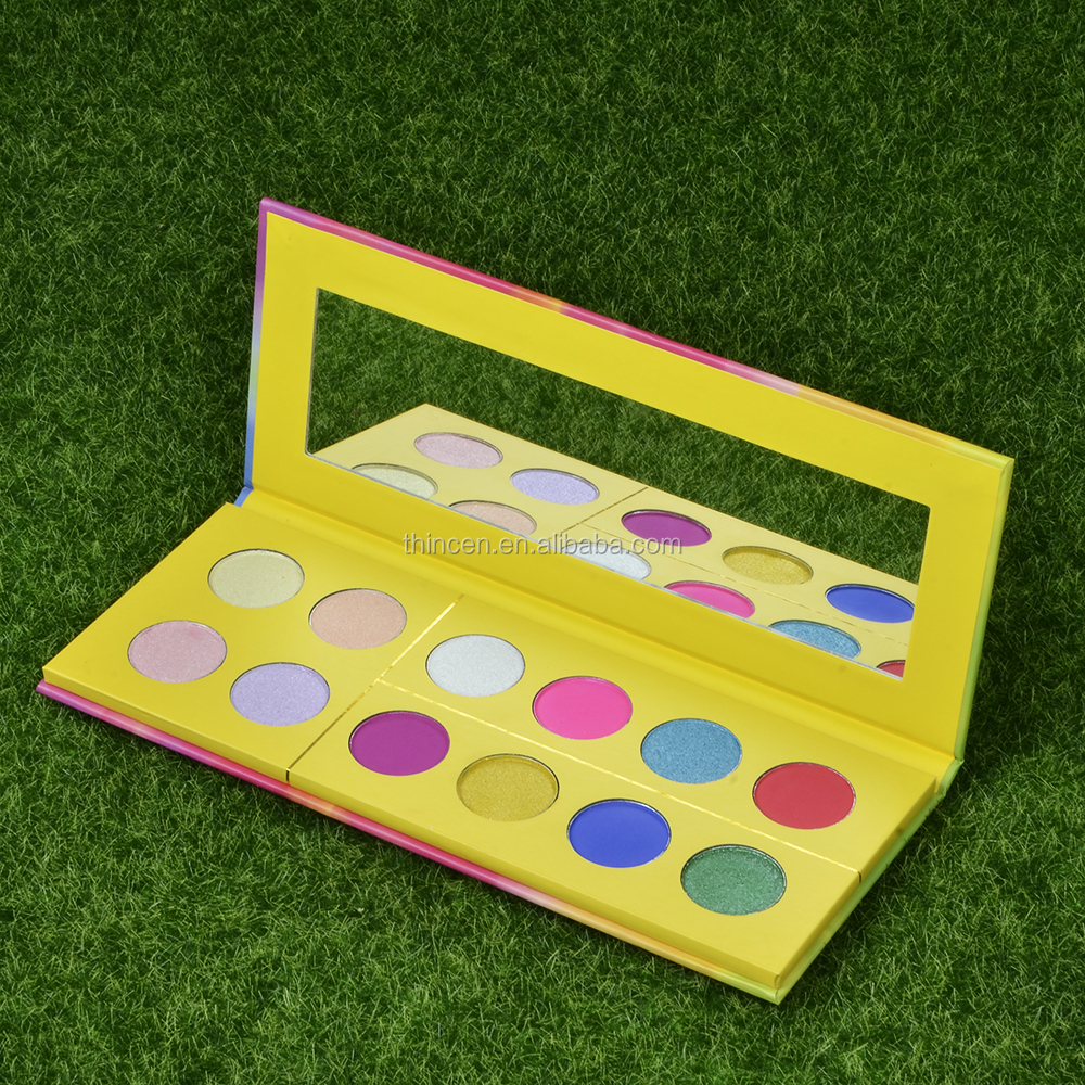 Thincen - Yellow Packing Cream Glow Eye Shadow Paper Box 12 Color Eyeshadow Palette Eyeshadow platte 18