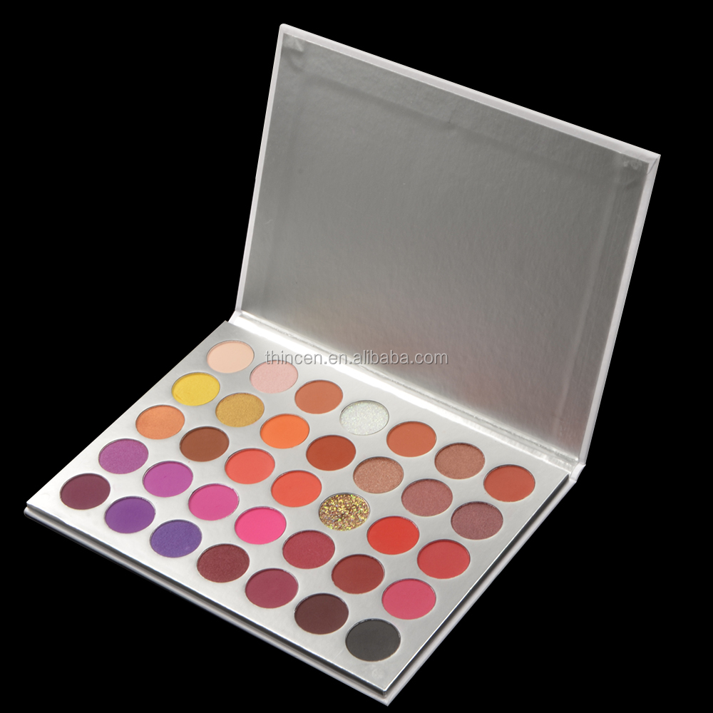 Vegan Shimmer Eyeshadow Palette 35 Colors Eyeshadow Palette With Logo 8