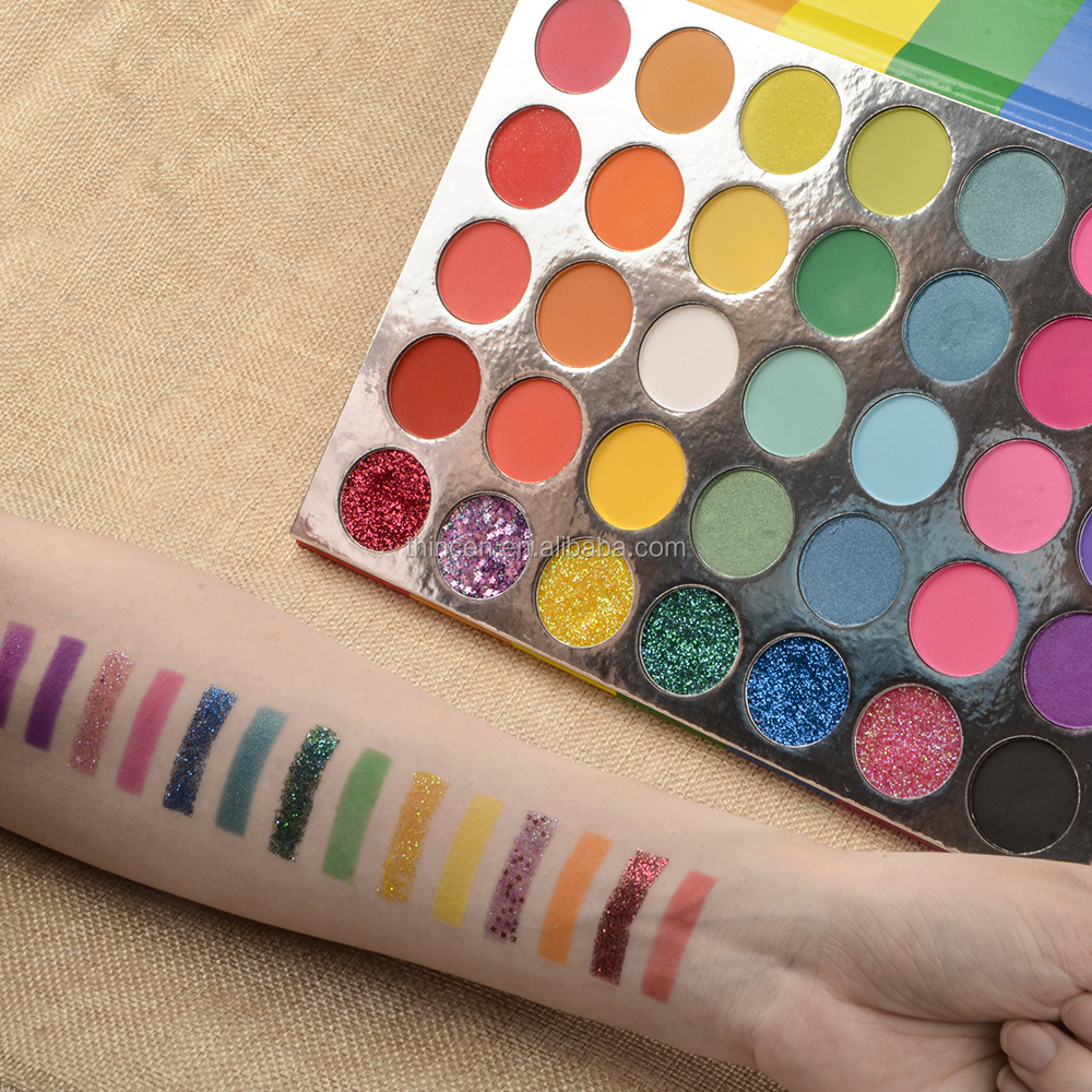 Thincen - Wholesale Rainbow 35 Color Eyeshadow Palette Private Label Eyeshadow platte 20