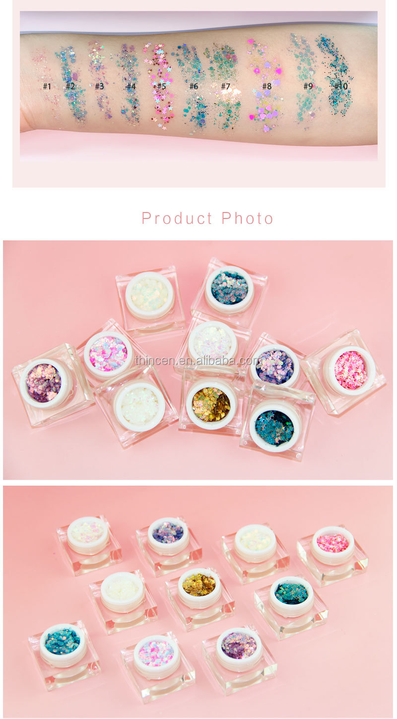 Hot Sell Private Label Loose Lip Glitter Powder Pigment Eye Glitter 14