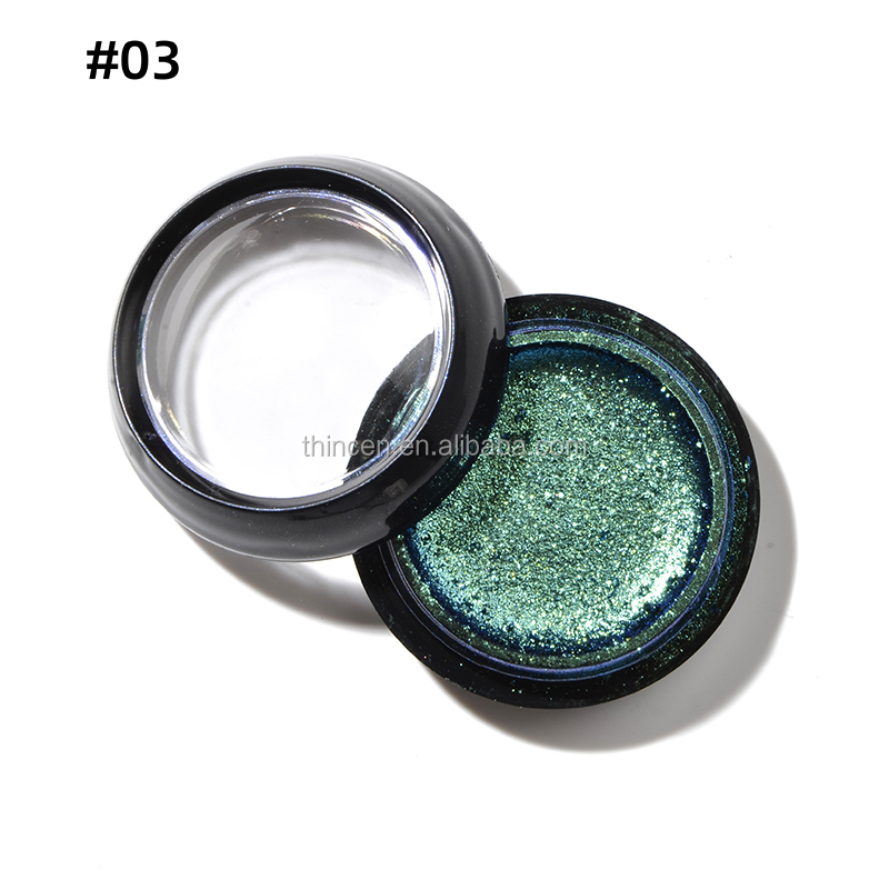 9 Color Easy Coloring Creamy DuoChrome Single Eye Shadow Private Label 16