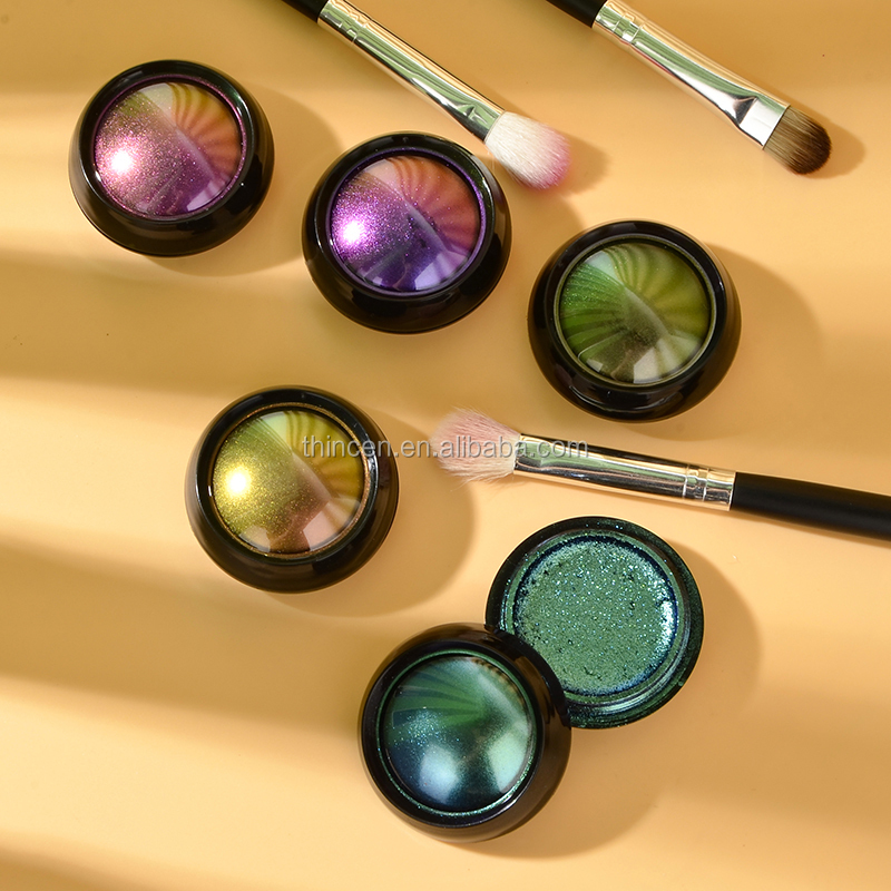 9 Color Easy Coloring Creamy DuoChrome Single Eye Shadow Private Label 10