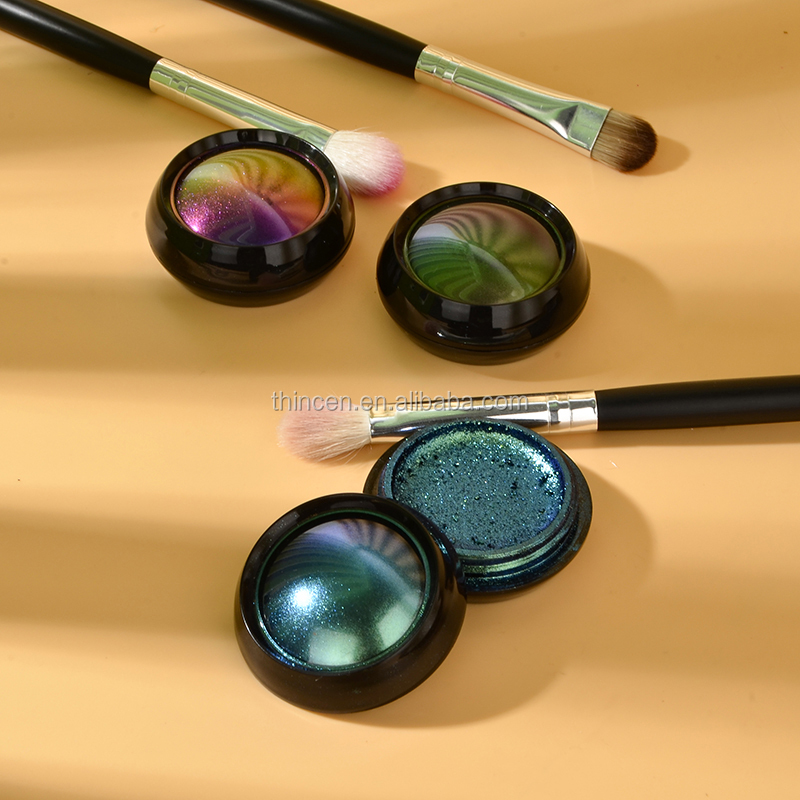 9 Color Easy Coloring Creamy DuoChrome Single Eye Shadow Private Label 8