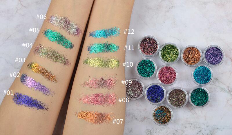 Thincen - C01r Wholesale Single Glitters Change Color Private Label Glitters For Eyeshadow Single eyeshadow 18