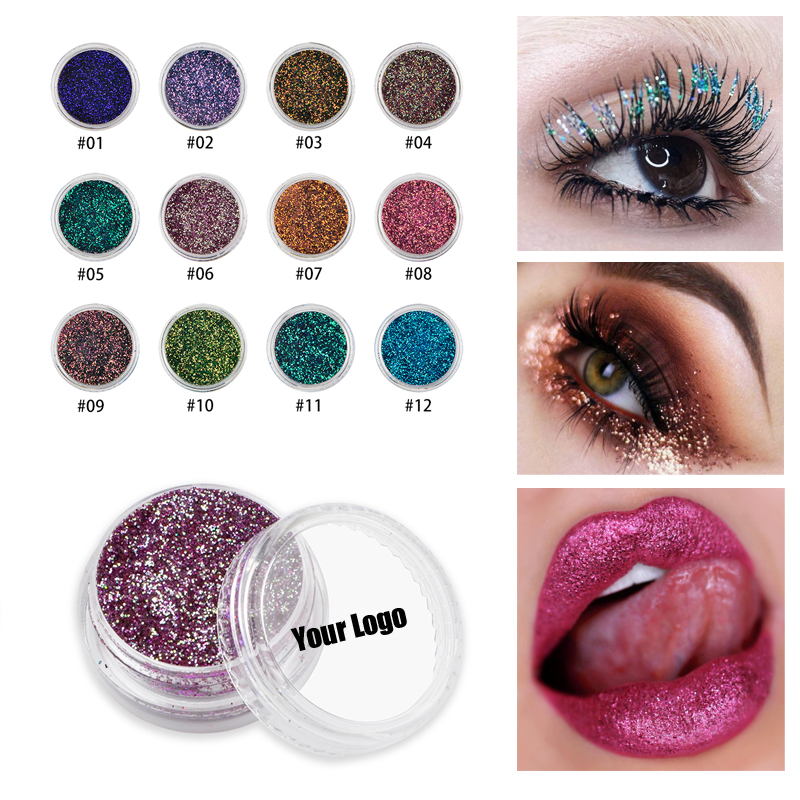 Thincen - C01r Wholesale Single Glitters Change Color Private Label Glitters For Eyeshadow Single eyeshadow 16