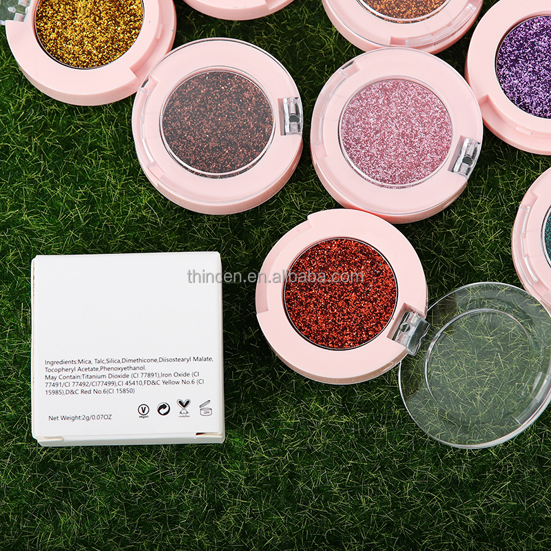 Thincen - 153 Color Longlasting Private Label Single Pigmented Custom Eyeshadow Palette Single eyeshadow 10