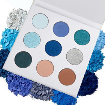 Fashionable High Pigment 9 Colors Shimmer Glitter Matte Private Label Cosmetics Makeup Eyeshadow Palette 16