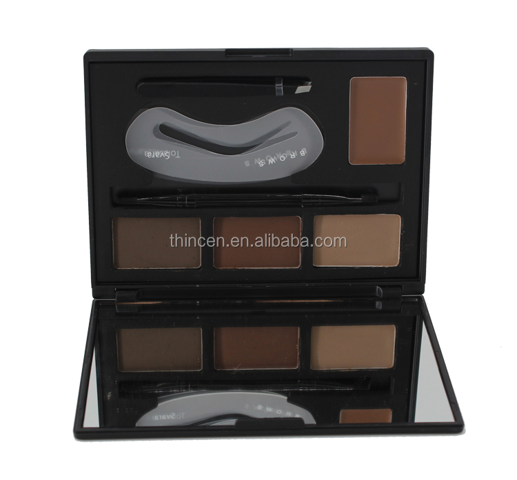 Four Color Base Makeup Palette Waterproof Private Label Eyebrow Powder 12