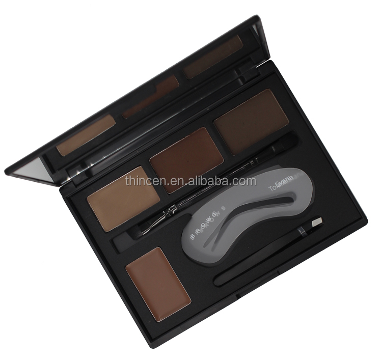 Four Color Base Makeup Palette Waterproof Private Label Eyebrow Powder 16
