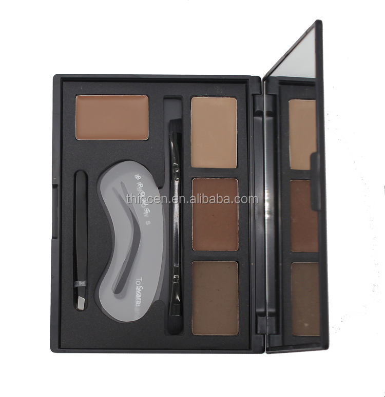 Four Color Base Makeup Palette Waterproof Private Label Eyebrow Powder 14