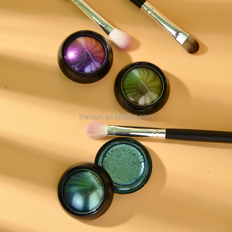 Високопігментні металеві тіні для повік Duochrome Private Label, однотонні вологі тіні для повік 8