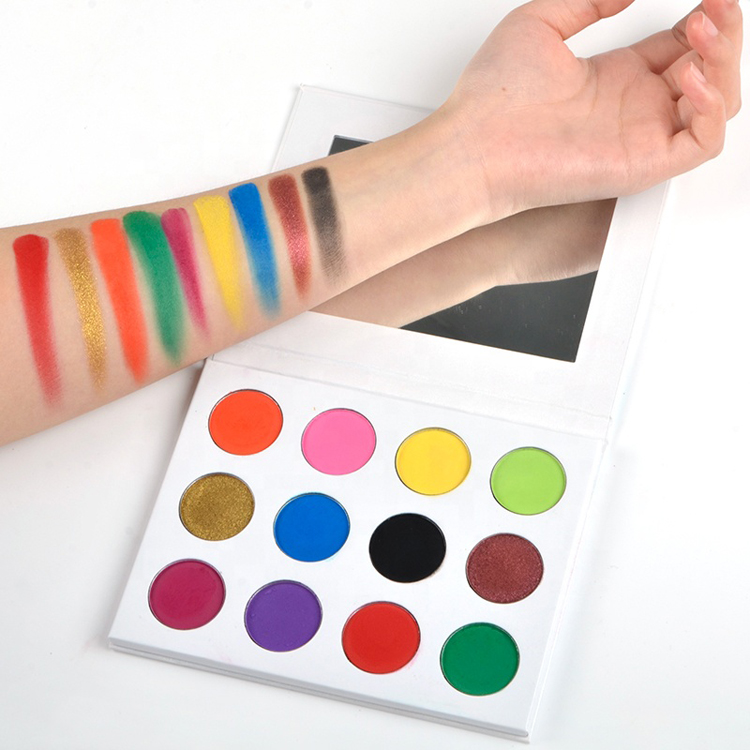 Professional Makeup 12 Colors Custom Logo Vegan Eyeshadow Palettes 18