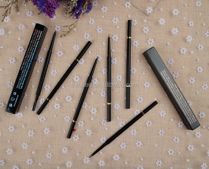 Eyebrow Pencil Vendor 6 Colors Double Ended Super Slim Thin Eyebrow Pencil 16