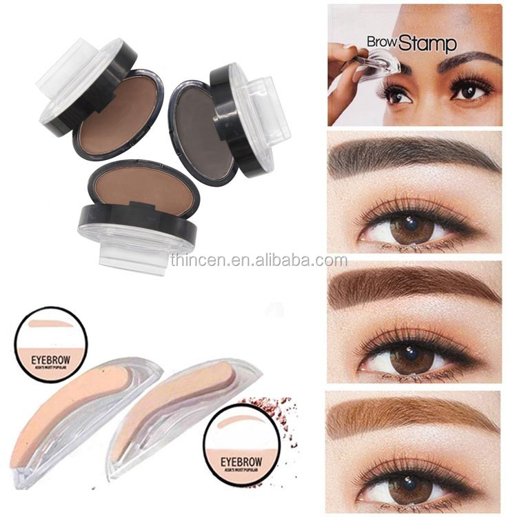 Thincen - Professional cosmetics makeup eyebrow stamps eyebrow seal, stamp eye brow powder for prvate label Eyebrow 7