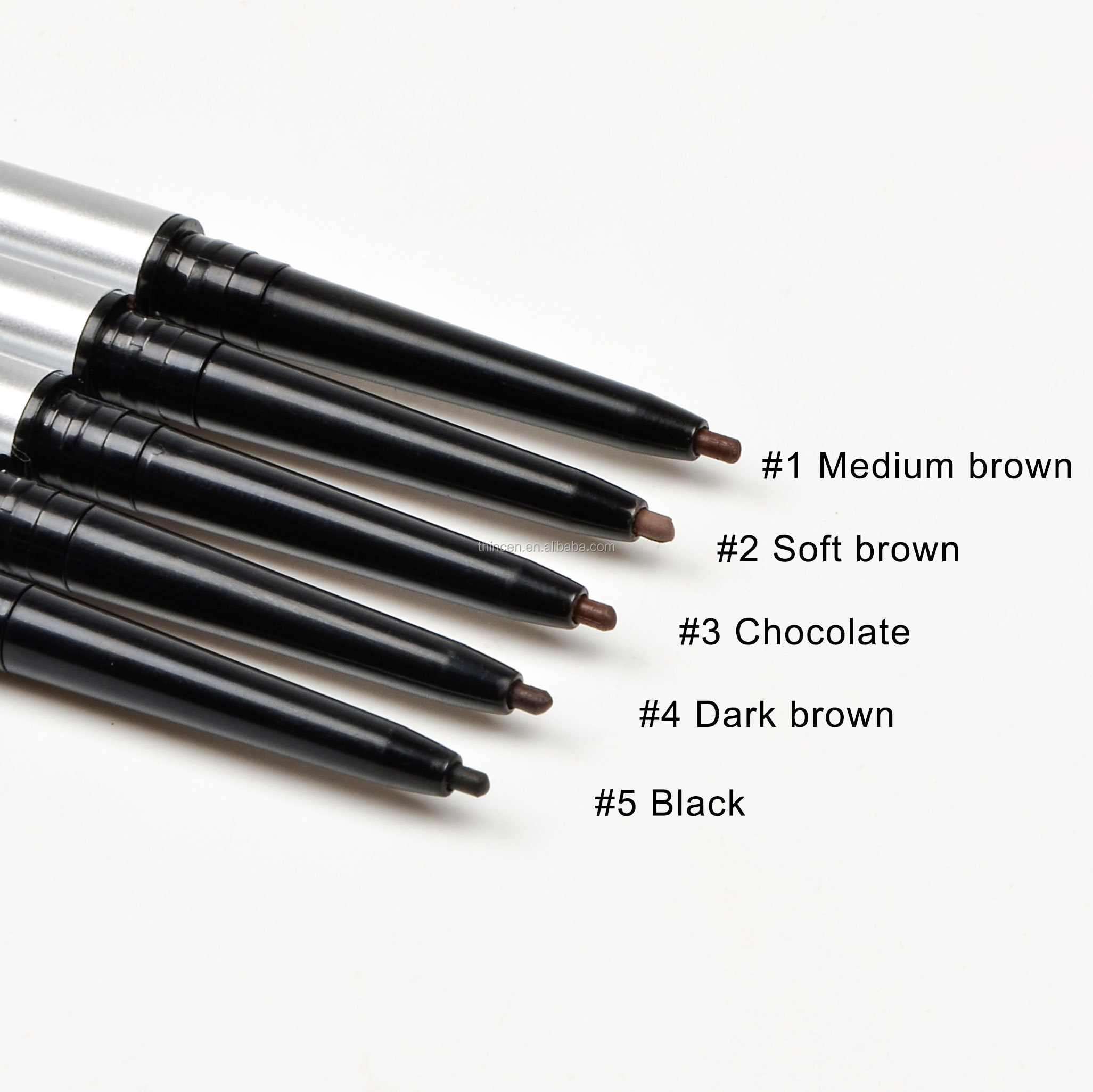 Thincen - 5 Color High Pigment Waterproof Slim Private Label Eyebrow Pencil Eyebrow 18