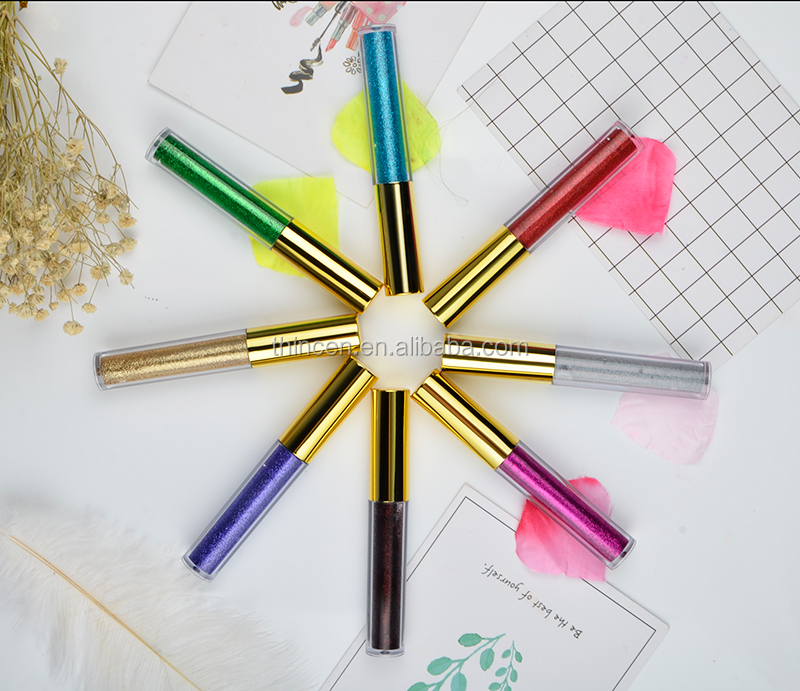 Thincen - 12 Color Wholesale Custom Cosmetics Private Label Liquid Glitter Eyeliner Eye liner 26