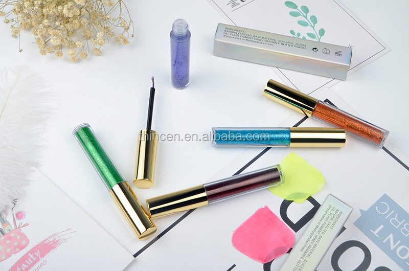 Thincen - 12 Color Wholesale Custom Cosmetics Private Label Liquid Glitter Eyeliner Eye liner 20