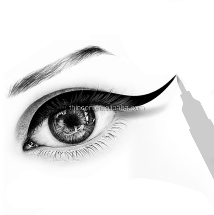 Waterproof Smudge Free Private Label Makeup Black Liquid Eye Liner Pencil 14