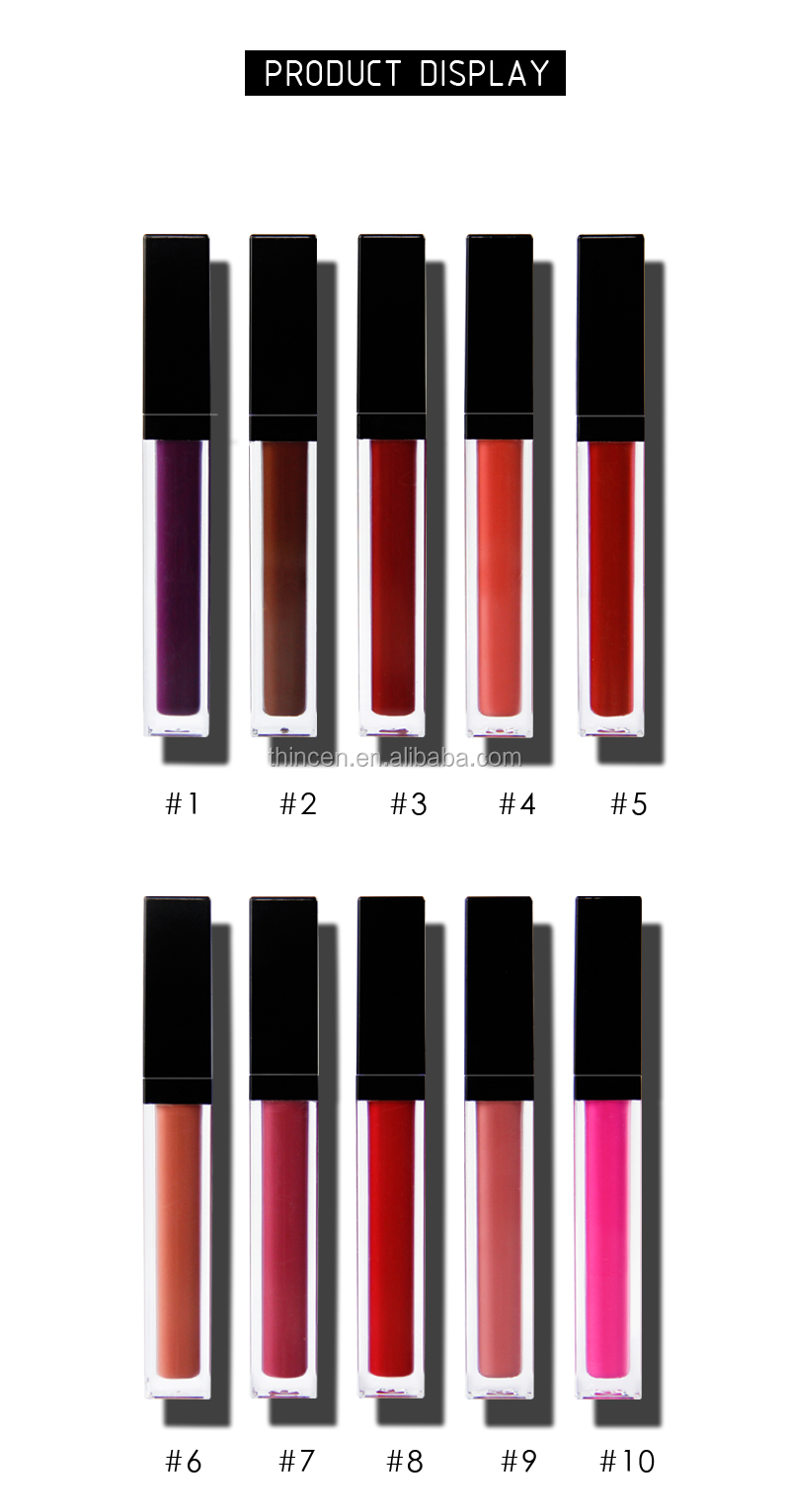 Thincen - New Arrival Waterproof Long Lasting Beauty Makeup Private Label Matte Liquid Lipstick Lipstick&Lipgloss 12
