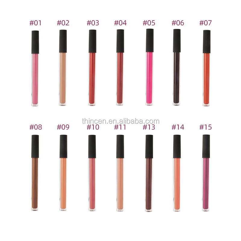 Thincen - Professional Private Label Liquid Matte Lipstick Set With Matched Lipliner Lipstick&Lipgloss 8