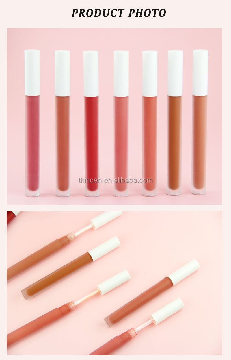 Cosmetics Lip Makeup Matte Lipgloss Liquid Lip Gloss Private Label 14
