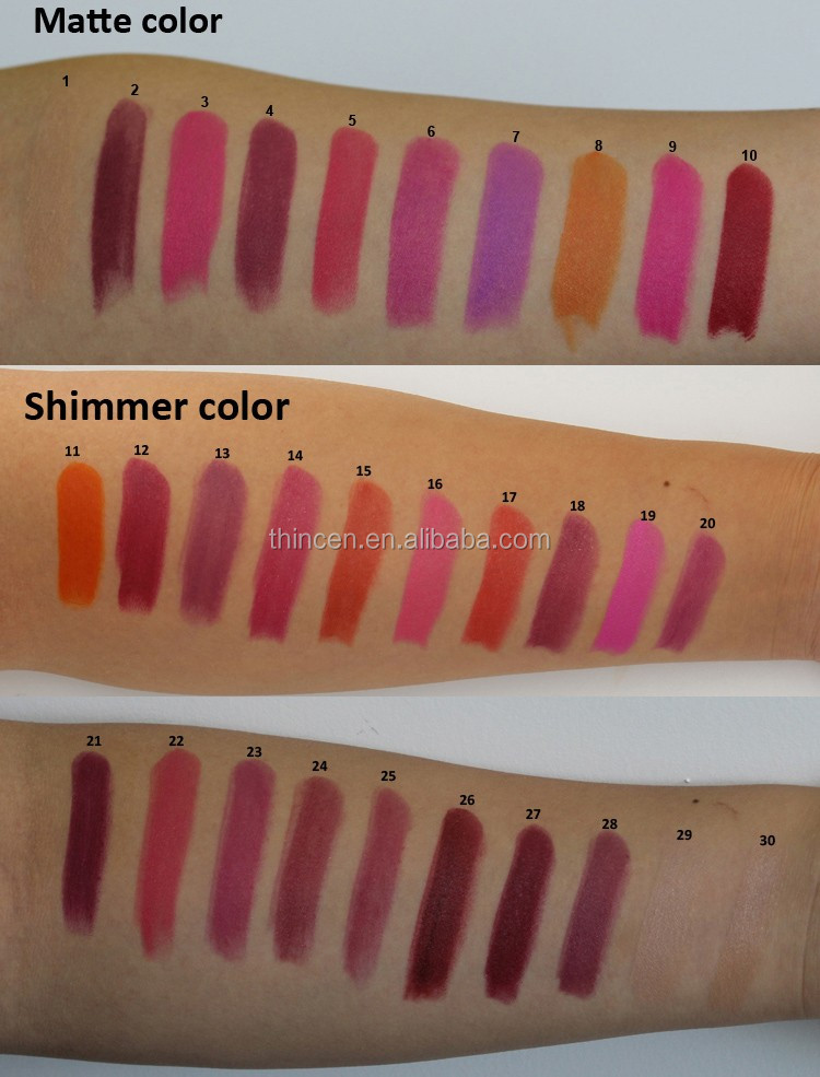 new arrival cosmetics makeup private label lipstick with waterproof and long lasting 27