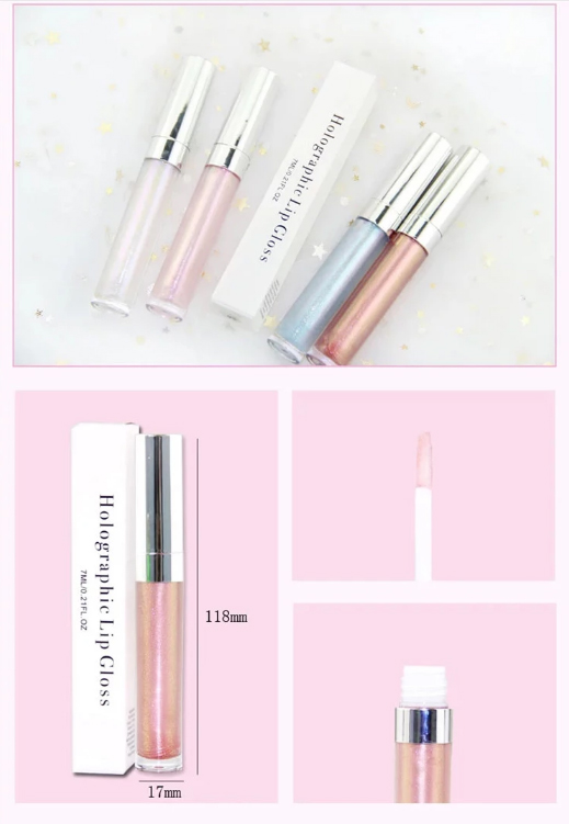 Thincen - Four Colors Private Label Lipgloss Holographic Shimmer Lip Gloss Lipstick&Lipgloss 16