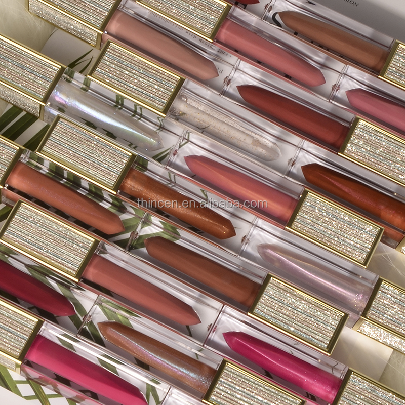 Thincen - Glitter Lip Gloss Tube Moisture Shiny Lipgloss Clear Lip Gloss Private Label Lipstick&Lipgloss 18