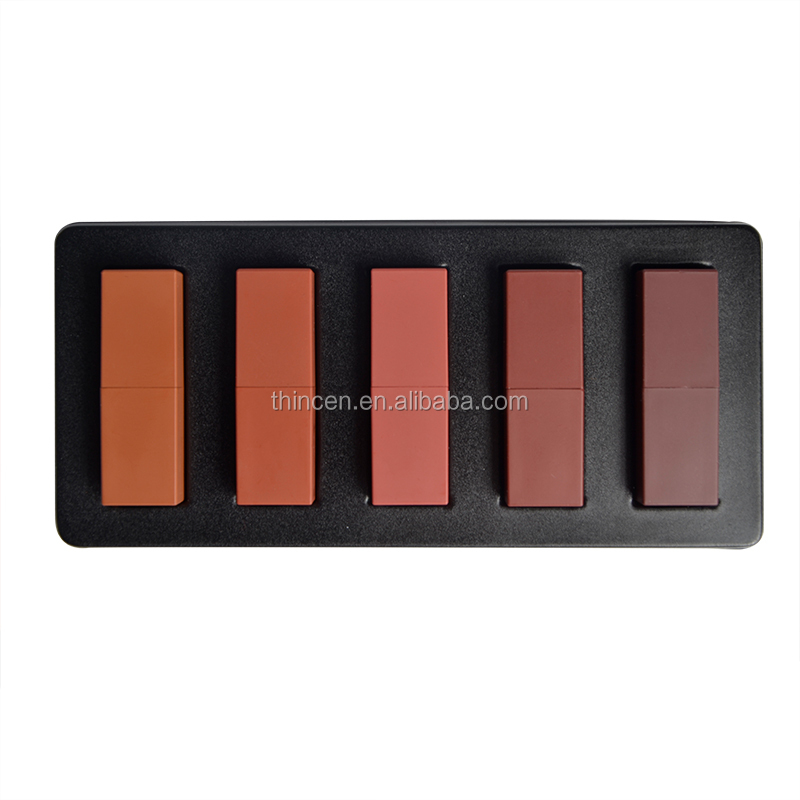 Thincen - 5 Color Lipstick Set Custom Lip Makeup Matte Private Label Lipstick Lipstick&Lipgloss 10