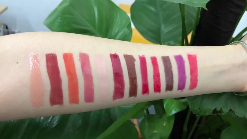12 Color Fashion Lady Makeup Wholesale Oem Custom Private Label Lip Gloss 1