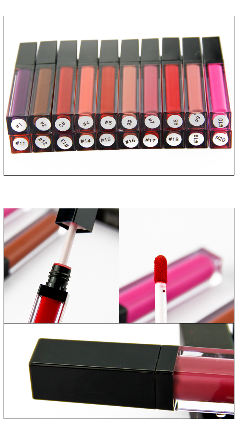 Thincen - High Quality 20 Color Matte Lip Stick Custom Make Your Own Logo Lip Gloss Lipstick&Lipgloss 12