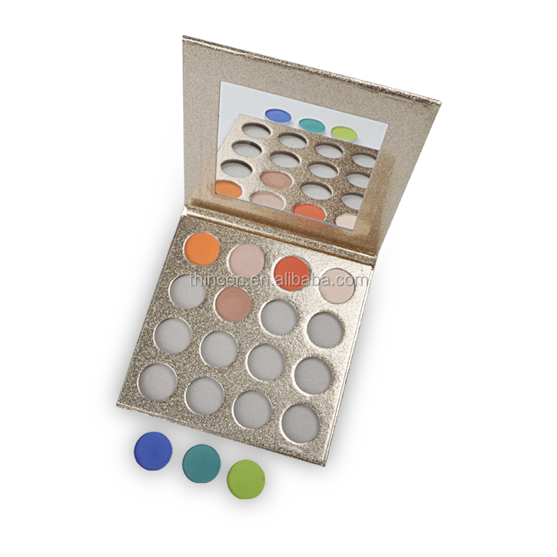 Thincen - Wholesale 16 Color Marble Palette Makeup Private Label Custom Eyeshadow Palette DIY eyeshadow platte 16