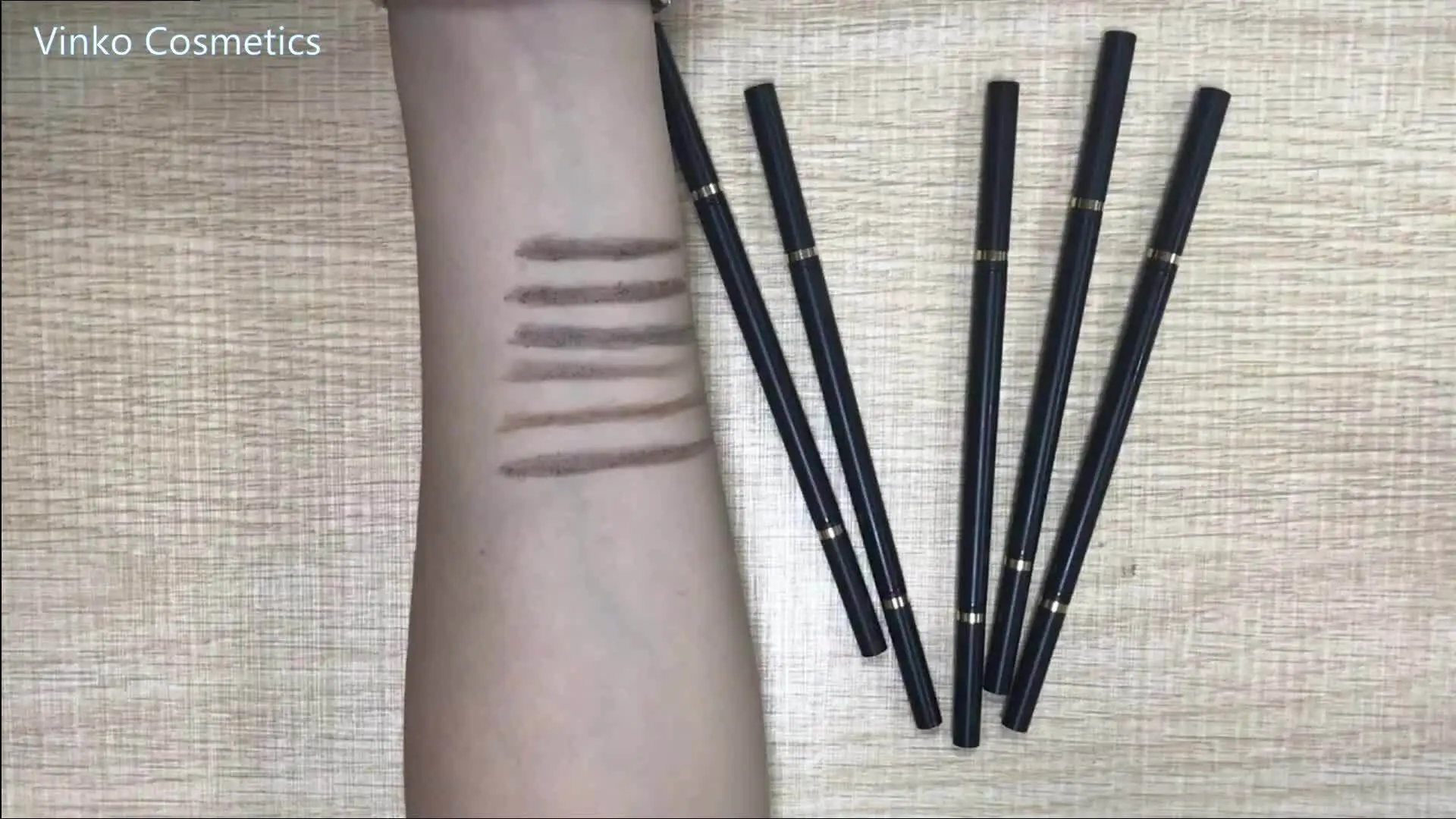 6 Color Waterproof Custom Brow Makeup Private Label Slim Eyebrow Pencil 1