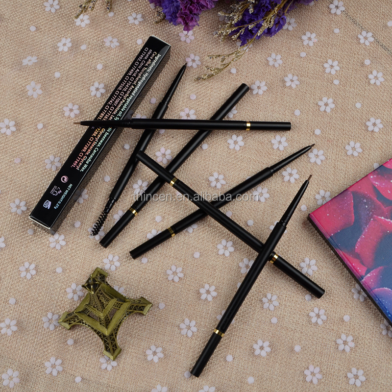 6 Color Waterproof Custom Brow Makeup Private Label Slim Eyebrow Pencil 20