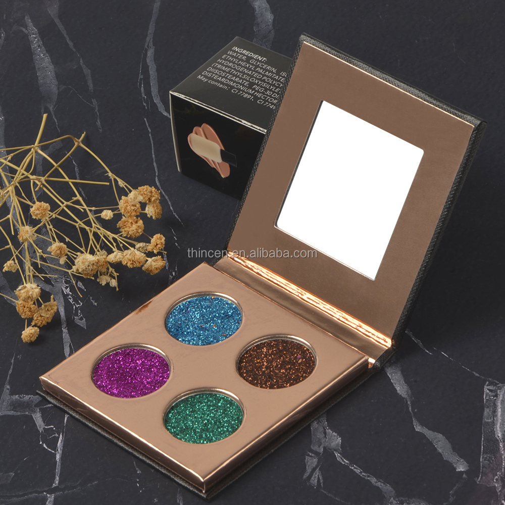 Thincen - High Pigmented 4 Color Eyeshadow Cosmetic Makeup DIY Empty Pallte DIY eyeshadow platte 8