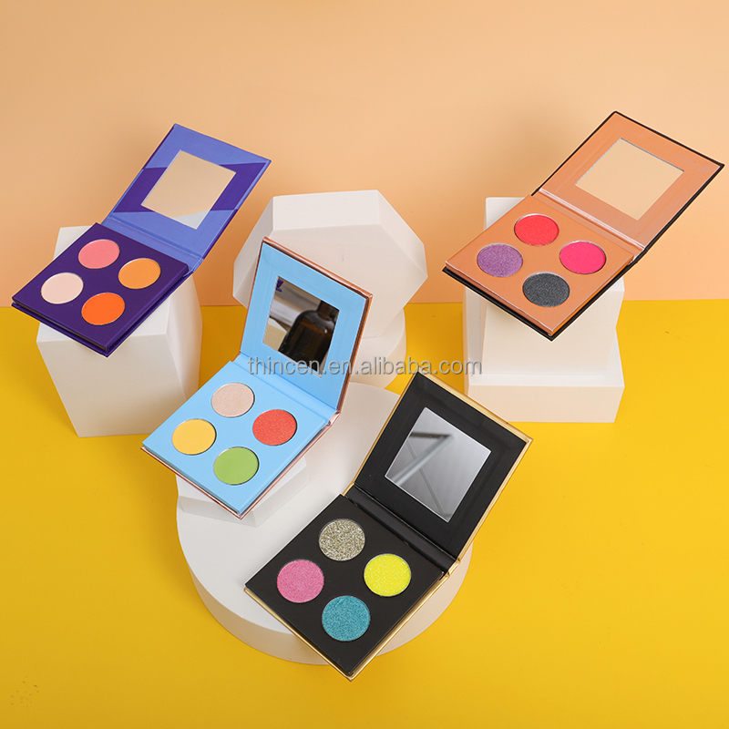Thincen - High Pigmented 4 Color Eyeshadow Cosmetic Makeup DIY Empty Pallte DIY eyeshadow platte 14