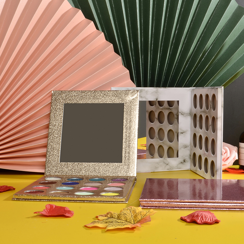 Гаряча розпродаж 16-кольорової палітри тіней для повік з високим вмістом пігменту, приватна етикетка 12